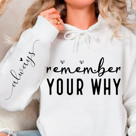 Bluza z kapturem Remember Your Why