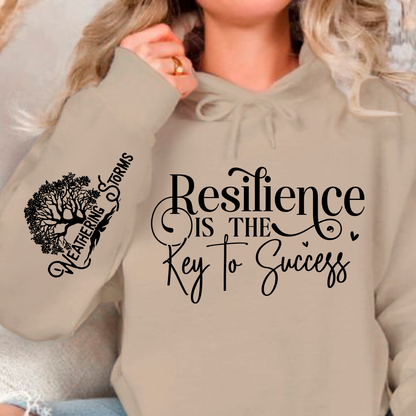 Bluza z kapturem Resilience is the Key to Success