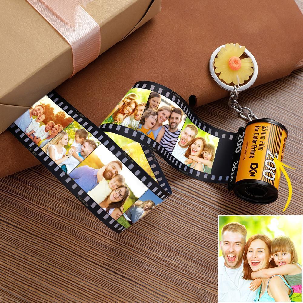 Personalizowany brelok w kształcie rolki filmu dla chłopaka na prezent
