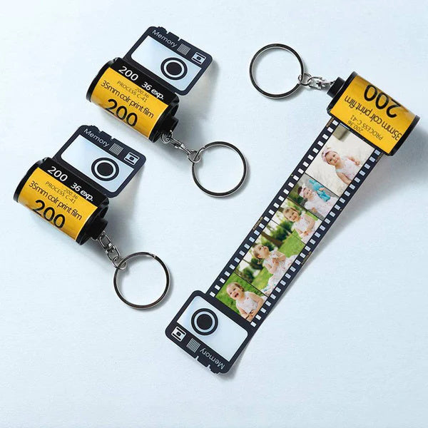 Personalizowany brelok z mini zdjęciami dla pary na rocznicę lub walentynki
