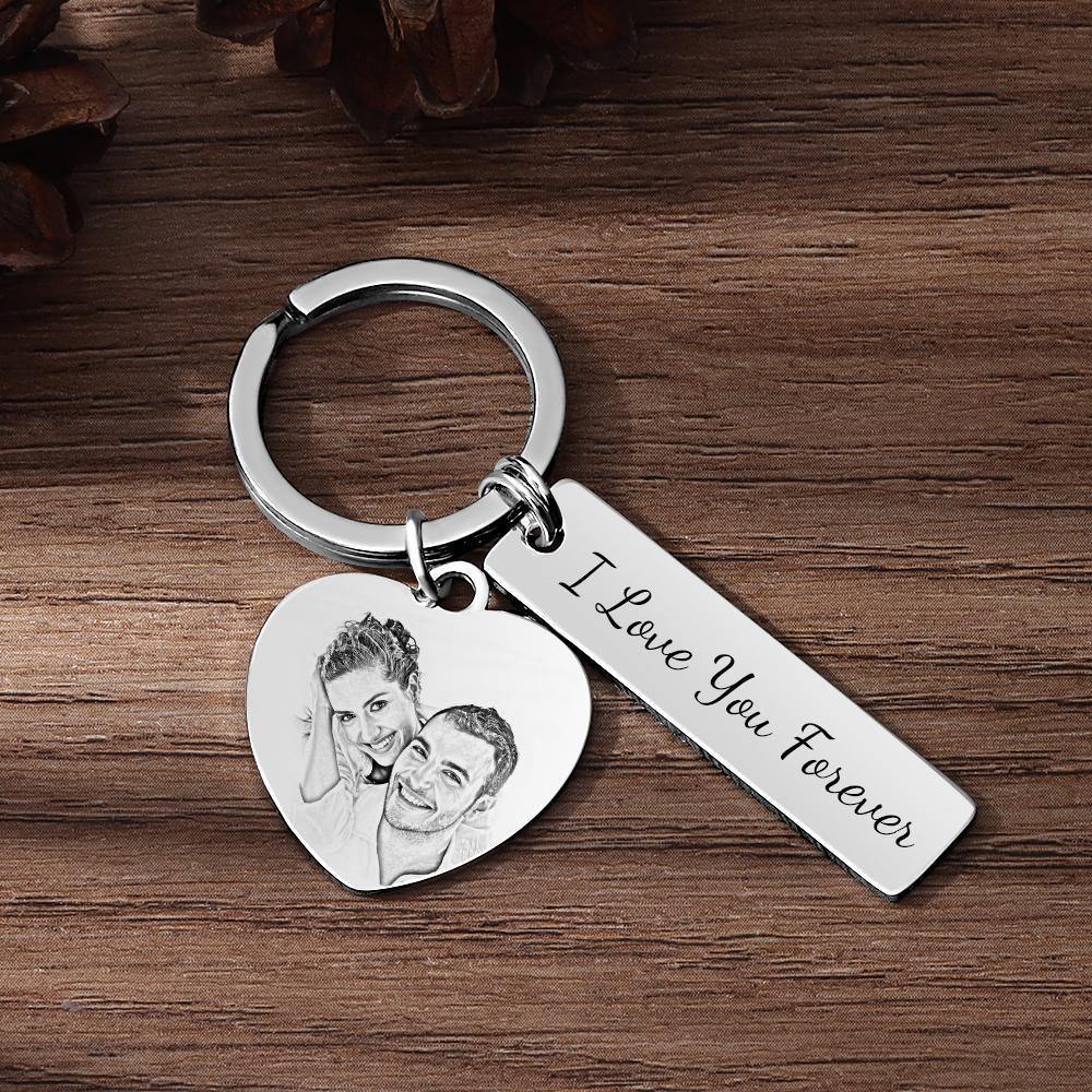 Personalizowany brelok ze zdjęciem, prezent z grawerem na rocznicę