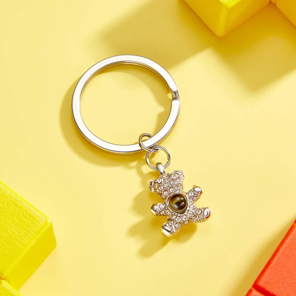 Personalizowany brelok z projekcją zdjęcia, prezent dla niej na urodziny