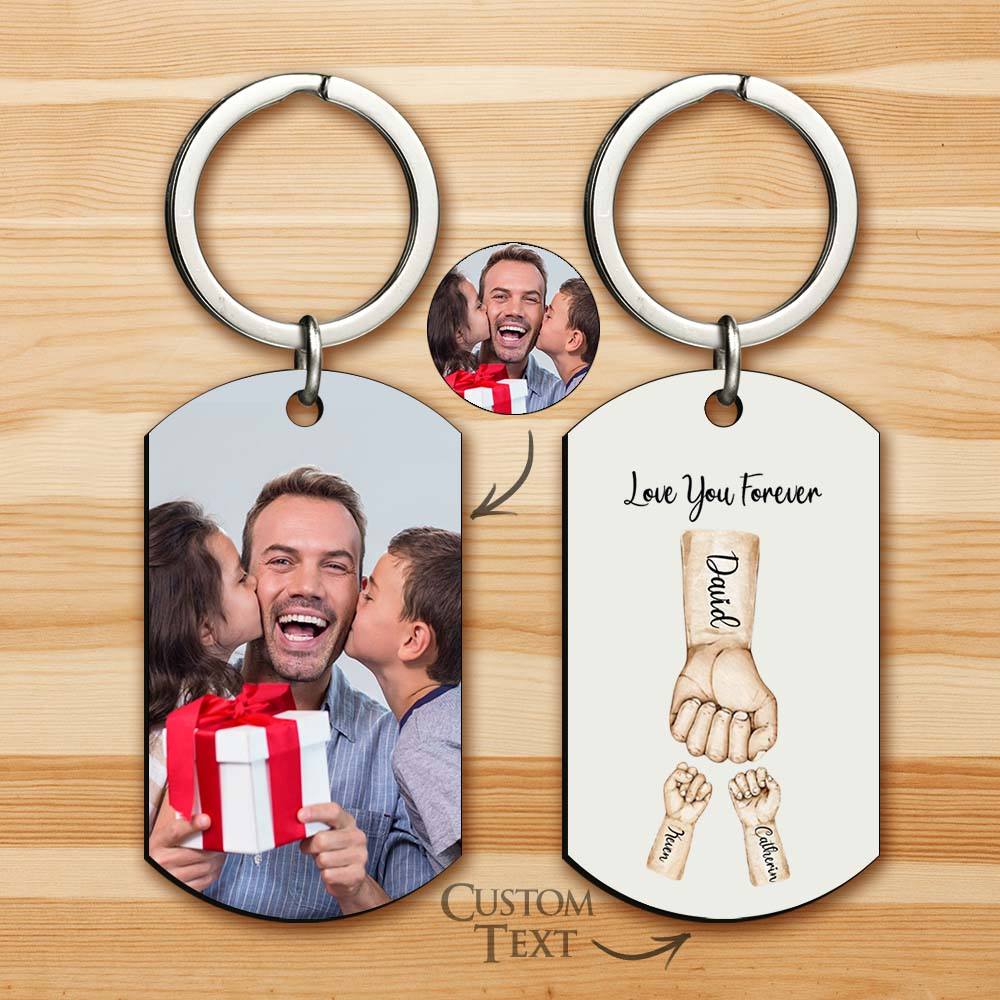 Personalizowany brelok z zdjęciem dla najlepszego taty na Dzień Ojca
