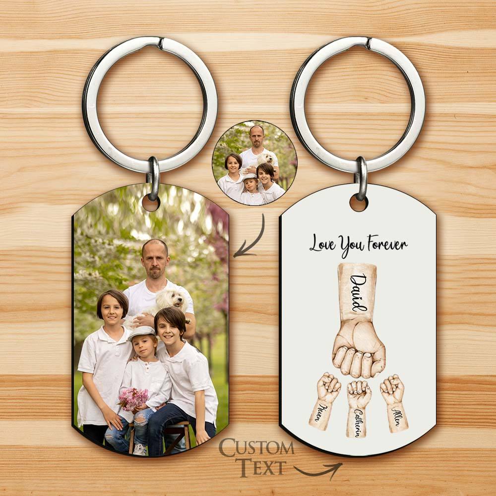 Personalizowany brelok z zdjęciem dla najlepszego taty na Dzień Ojca