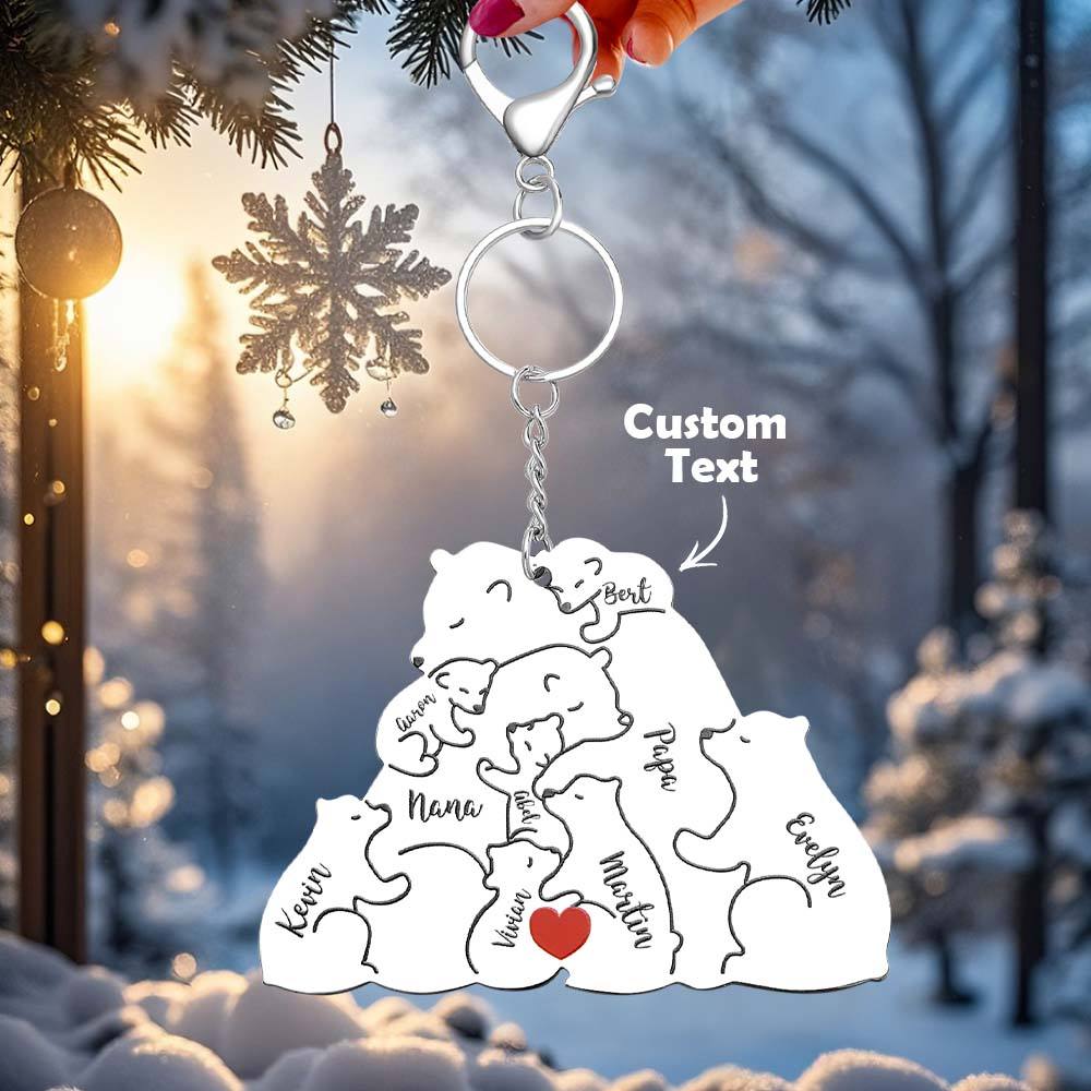 Personalizowany brelok z grawerem dla taty i mamy na prezent rodzinny