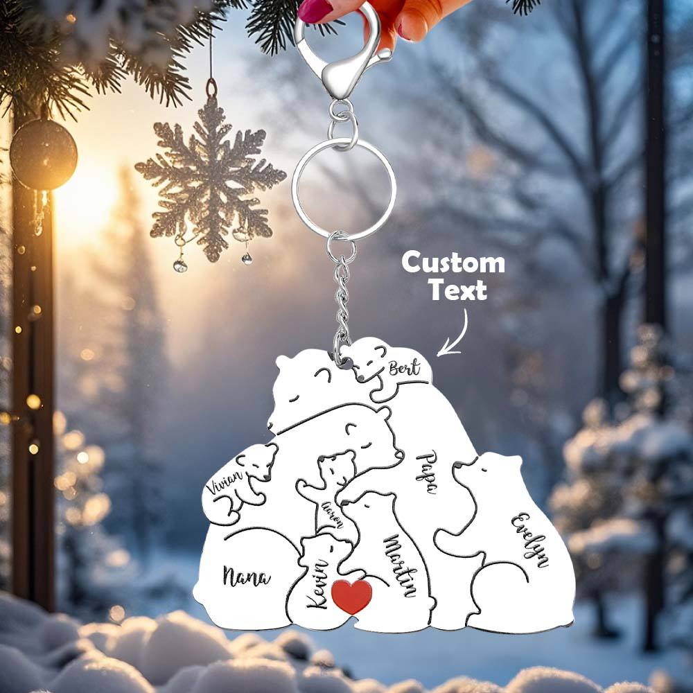 Personalizowany brelok z grawerem dla taty i mamy na prezent rodzinny