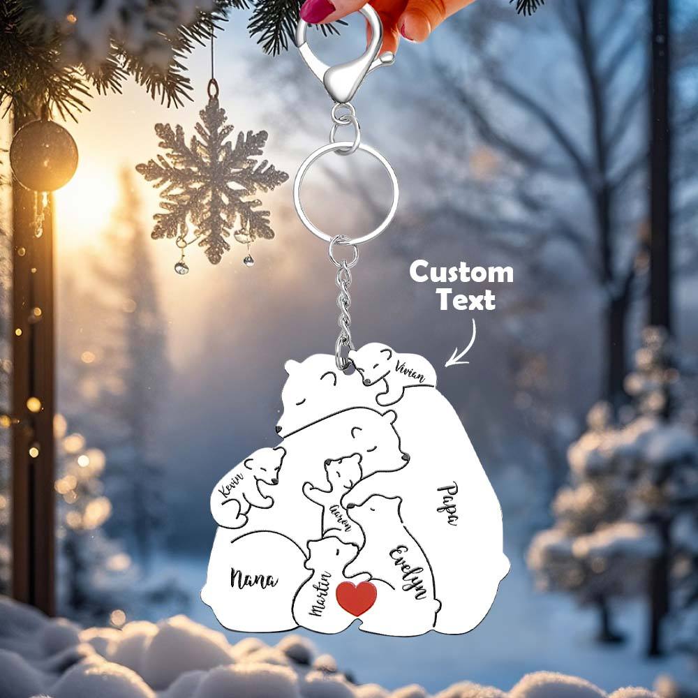 Personalizowany brelok z grawerem dla taty i mamy na prezent rodzinny