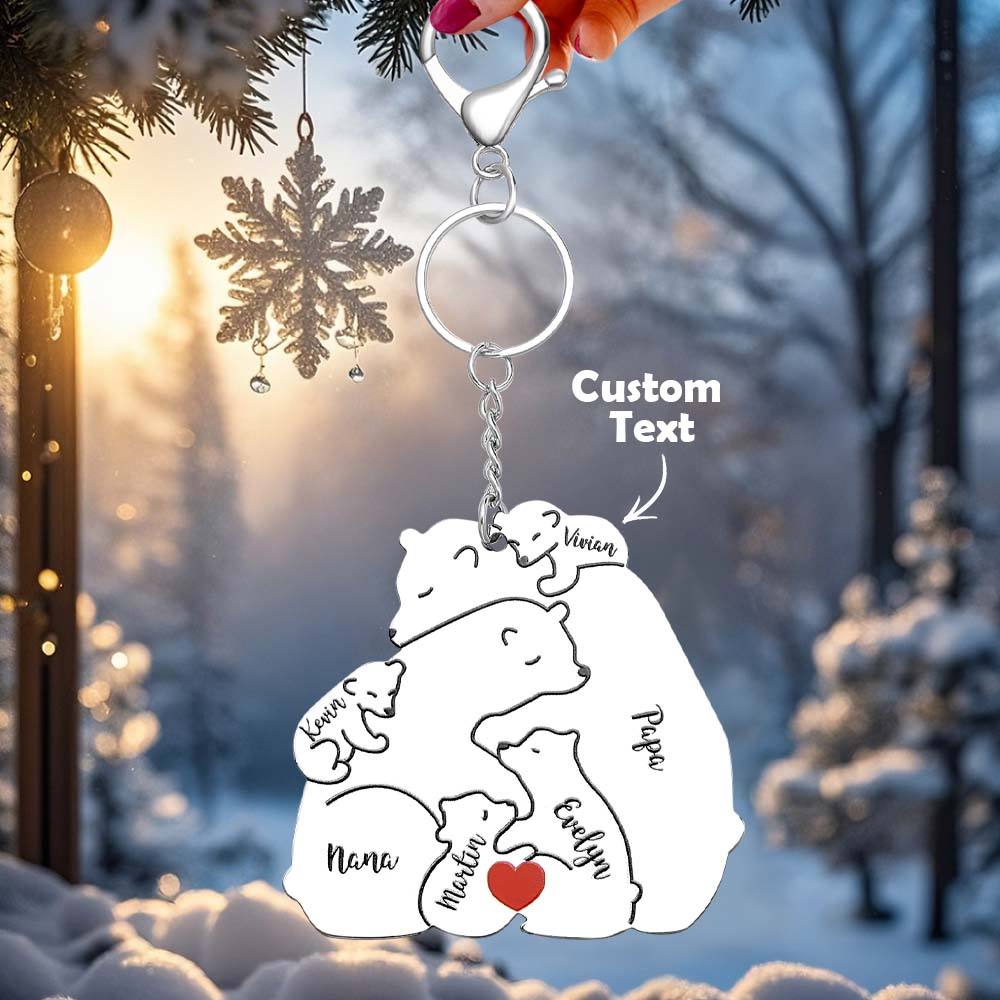 Personalizowany brelok z grawerem dla taty i mamy na prezent rodzinny