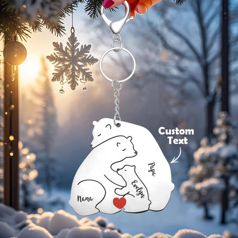 Personalizowany brelok z grawerem dla taty i mamy na prezent rodzinny