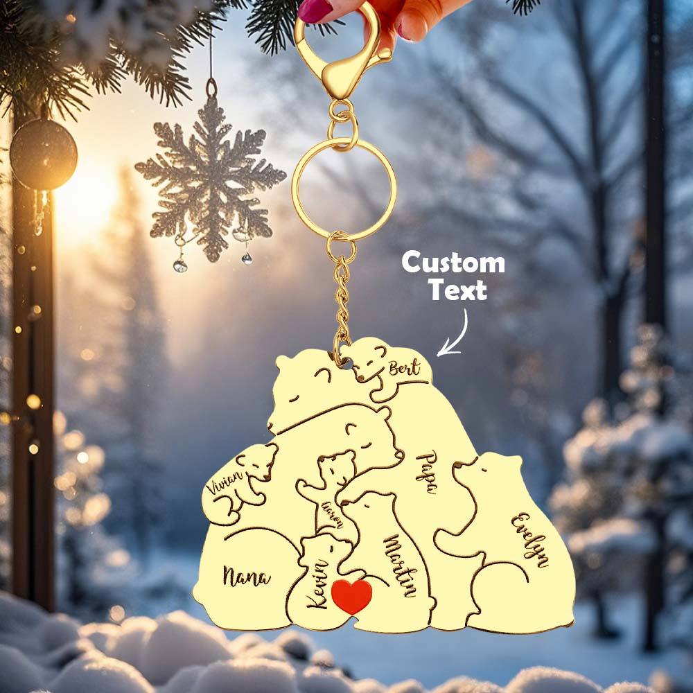 Personalizowany brelok z grawerem dla taty i mamy na prezent rodzinny
