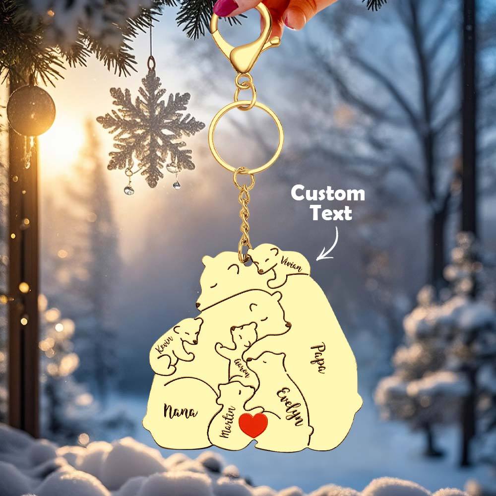 Personalizowany brelok z grawerem dla taty i mamy na prezent rodzinny