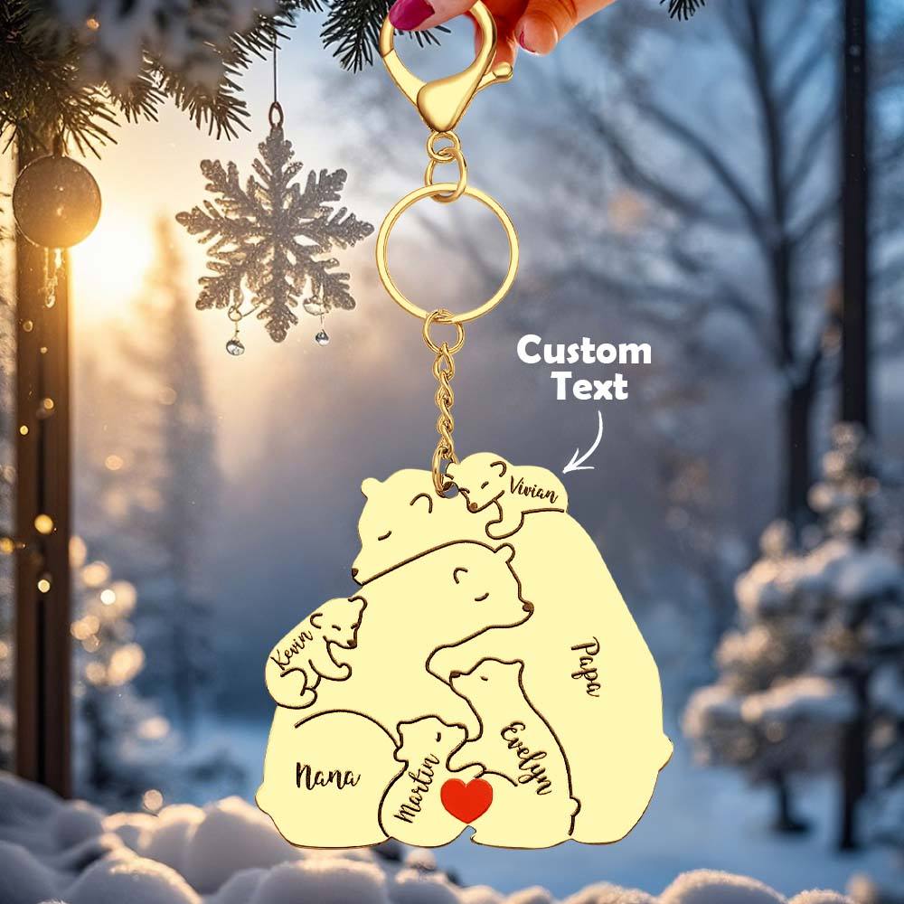 Personalizowany brelok z grawerem dla taty i mamy na prezent rodzinny