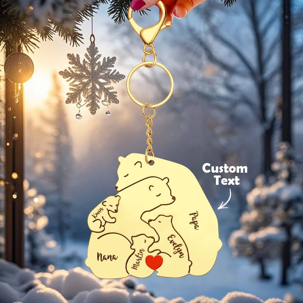 Personalizowany brelok z grawerem dla taty i mamy na prezent rodzinny