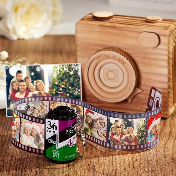 Personalizowany brelok z filmem dla rodziny na prezent świąteczny
