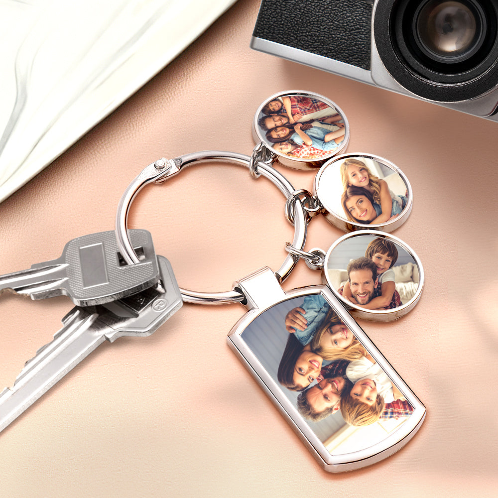 Personalizowany brelok metalowy ze zdjęciem, idealny prezent dla niego lub niej