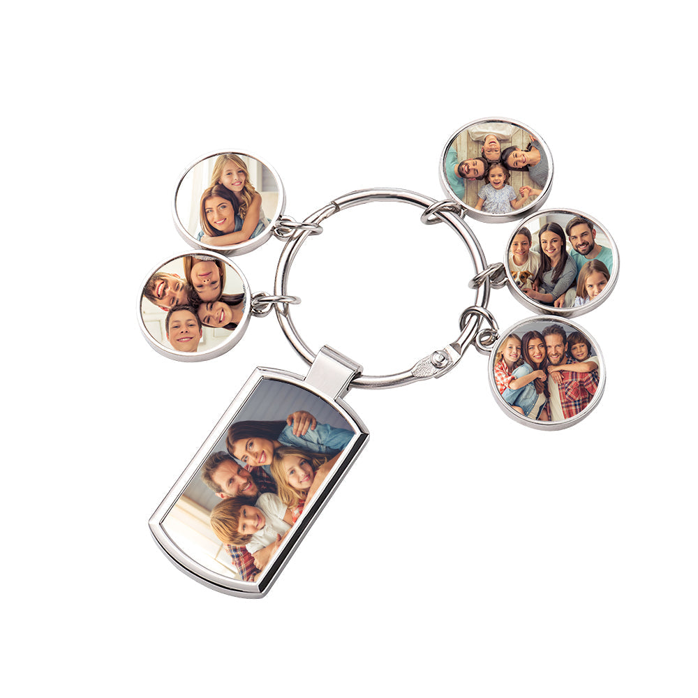 Personalizowany brelok metalowy ze zdjęciem, idealny prezent dla niego lub niej
