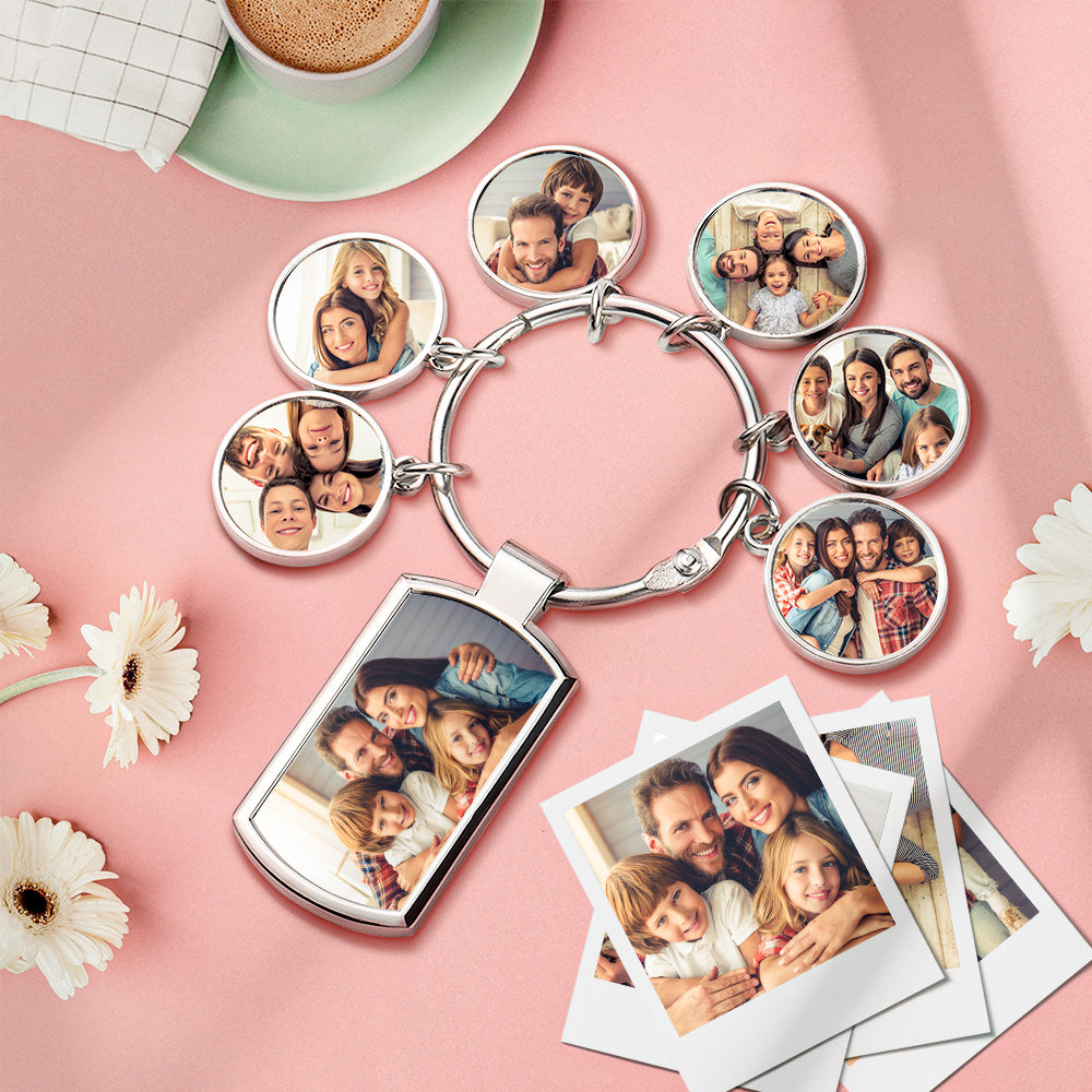 Personalizowany brelok metalowy ze zdjęciem, idealny prezent dla niego lub niej
