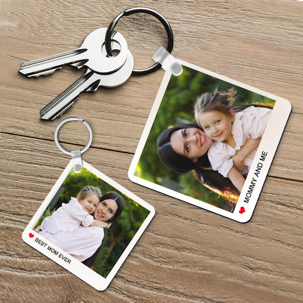 Personalizowany brelok ze zdjęciem na Dzień Matki, prezent dla mamy