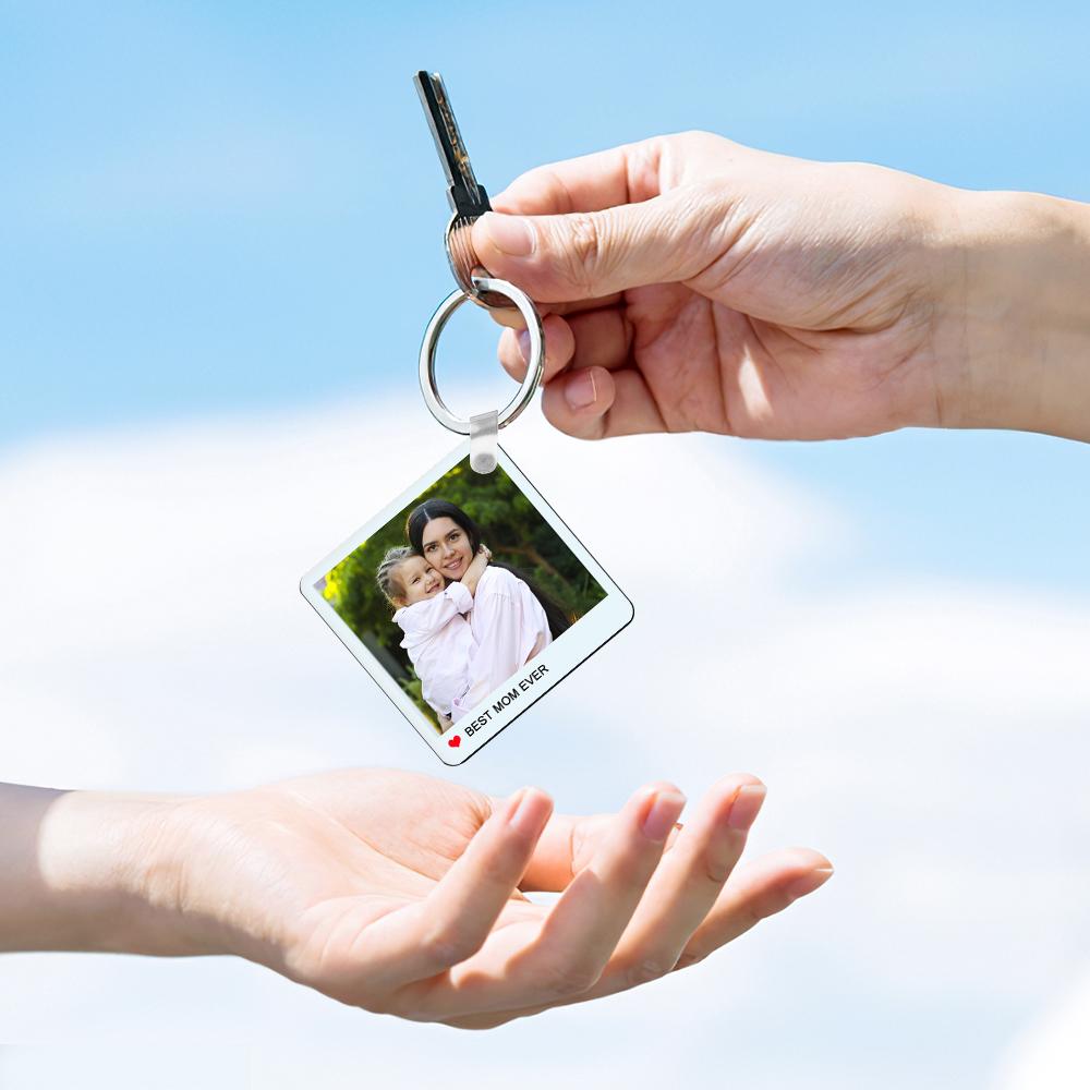 Personalizowany brelok ze zdjęciem na Dzień Matki, prezent dla mamy