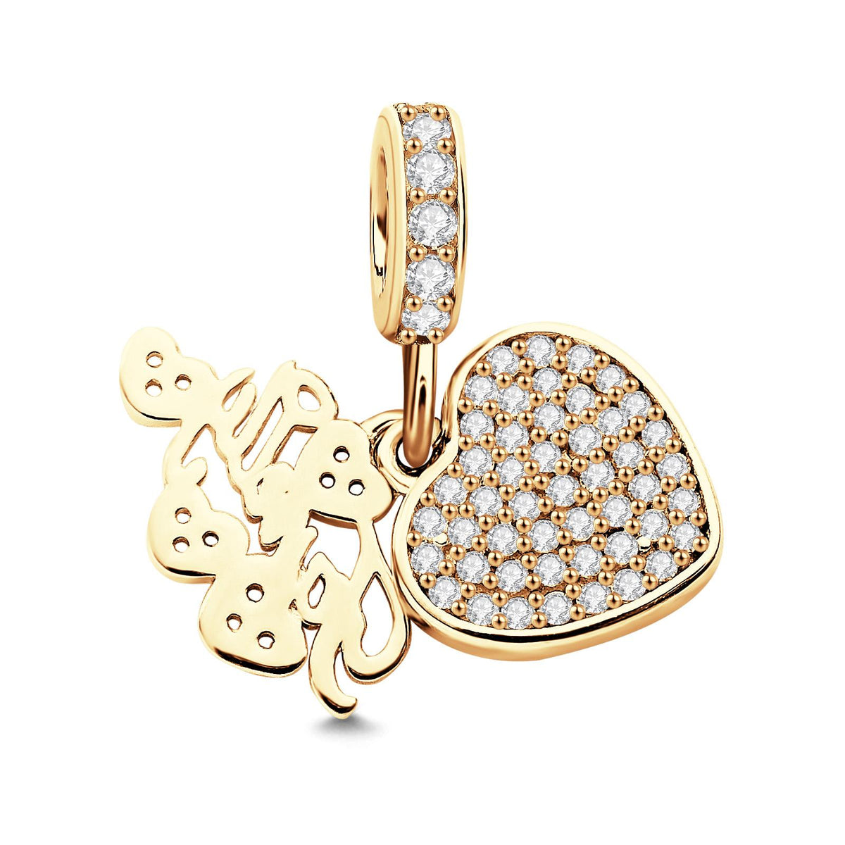 Custom Photo Charm Delicate Heart Creative Gifts for Family