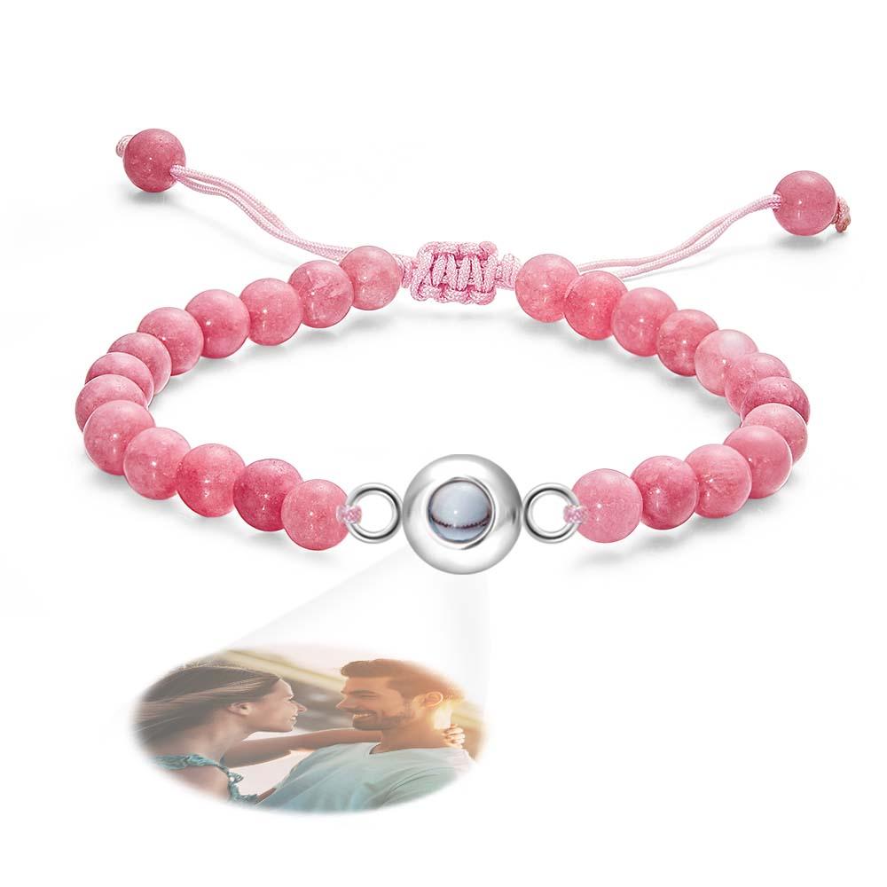 Personalized Photo Projection Beads Bracelet Elegant Gift For Her