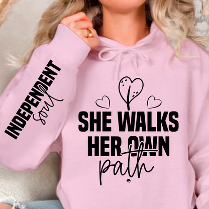Bluza z kapturem She walks her own path