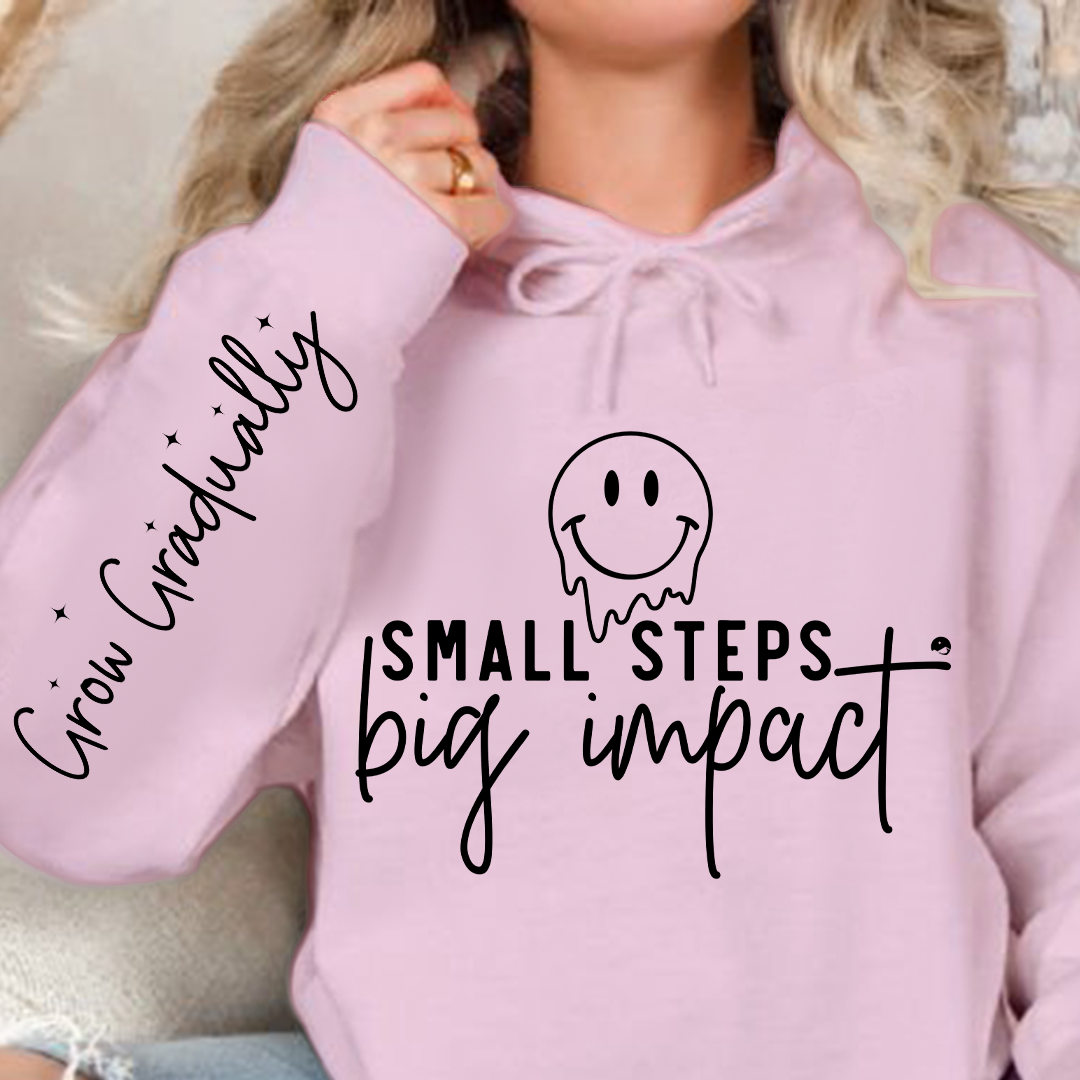 Bluza z kapturem Small Steps Big Impact
