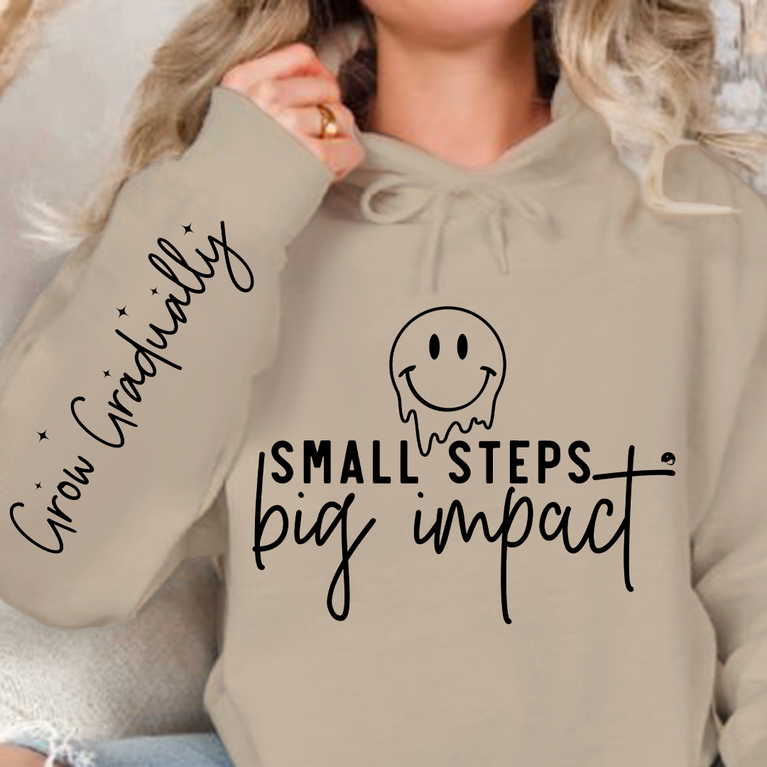 Bluza z kapturem Small Steps Big Impact
