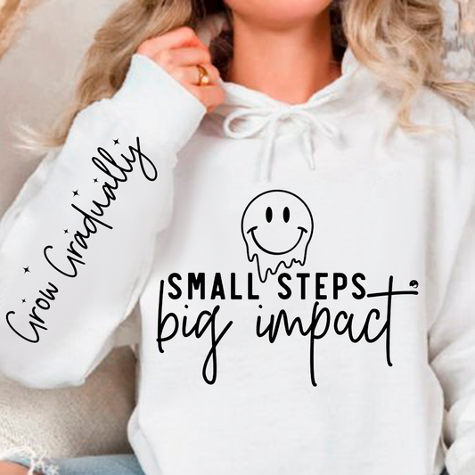 Bluza z kapturem Small Steps Big Impact