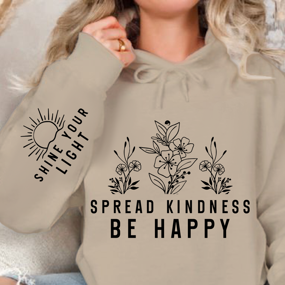Bluza z kapturem Spread Kindness Be Happy
