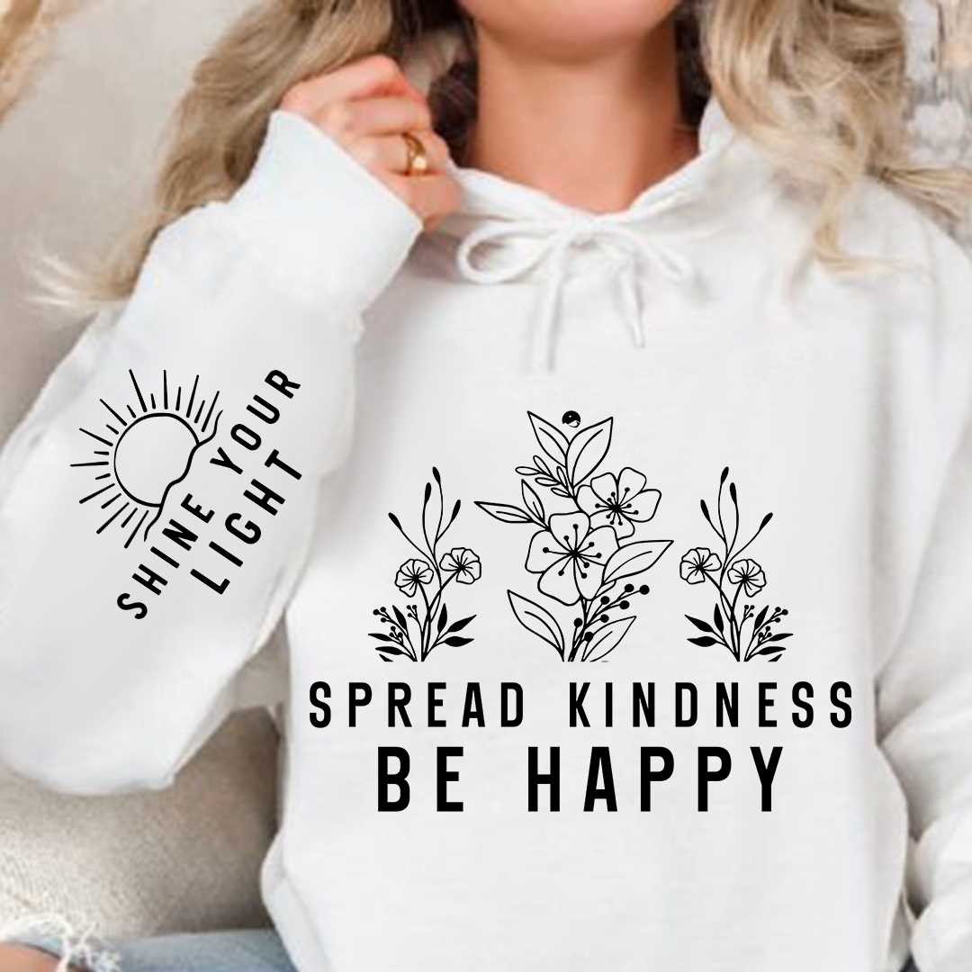 Bluza z kapturem Spread Kindness Be Happy