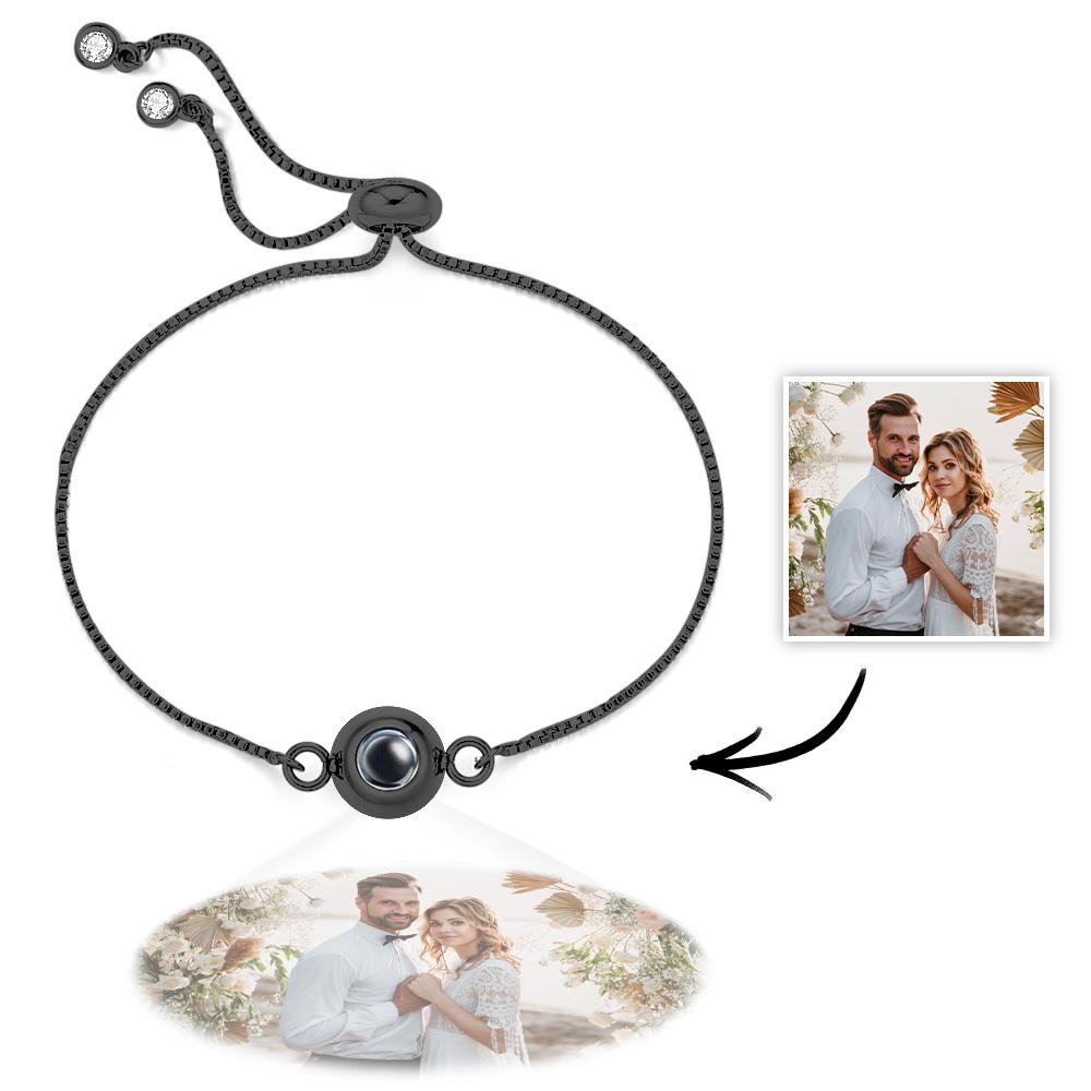 Photo Projection Bracelet Personalized Adjustable Bracelet Sweet Cool Anniversary Gift for Her