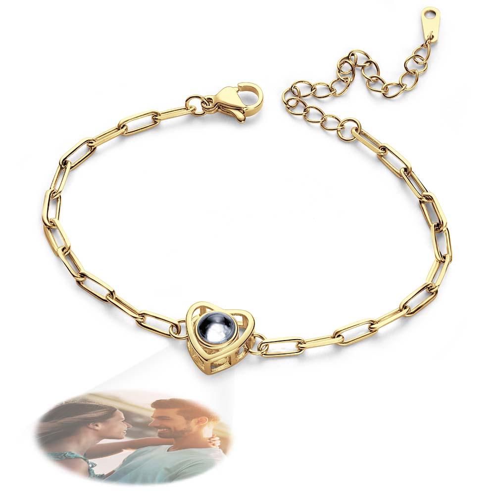 Custom Photo Projection Bracelet Gift for Special Person