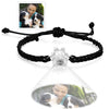 Custom Dog Paw Photo Projection Bracelet Braided Rope Bracelet Gift for Pet Lover
