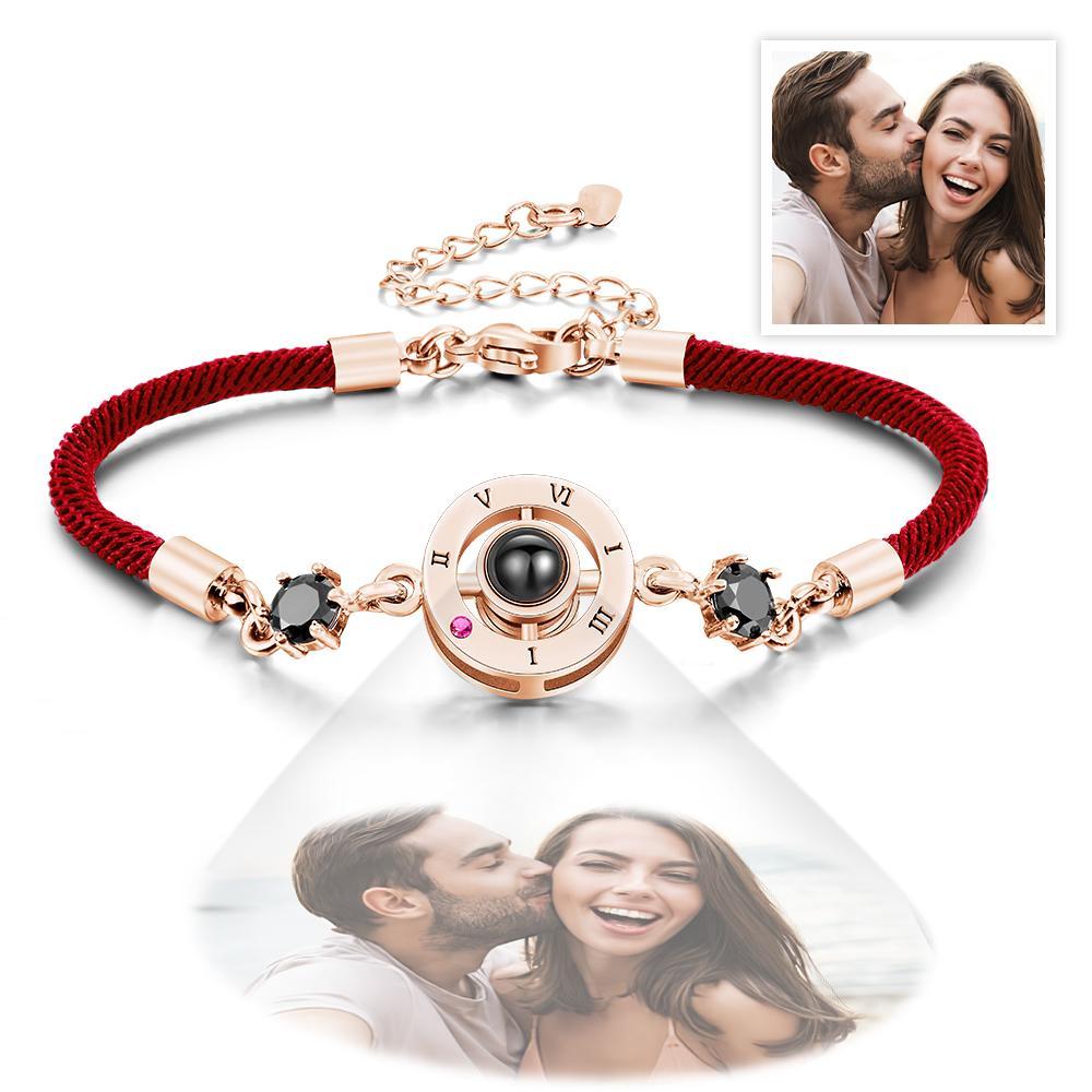 Custom Projection Photo Bracelet Copper