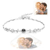 Custom Photo Projection Bracelet Four-leaf Clover Projection Bracelet Gift for Women