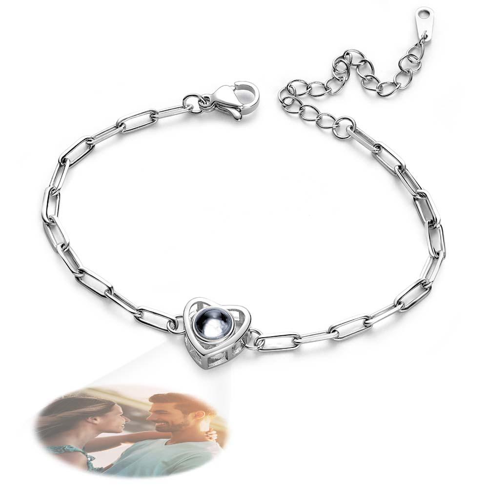 Custom Photo Projection Bracelet Gift for Special Person