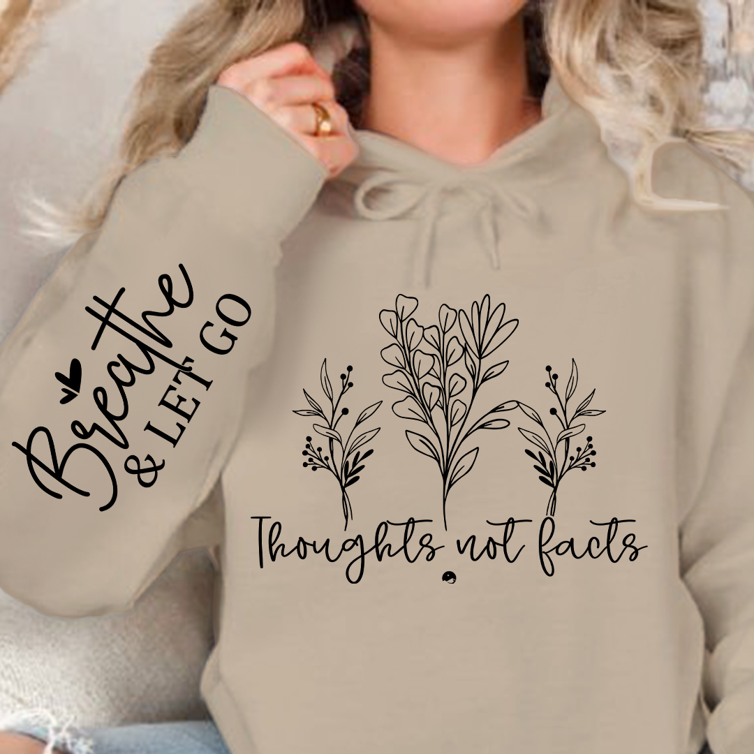 Bluza z kapturem Thoughts, Not Facts