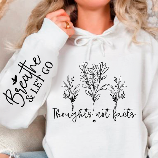 Bluza z kapturem Thoughts, Not Facts