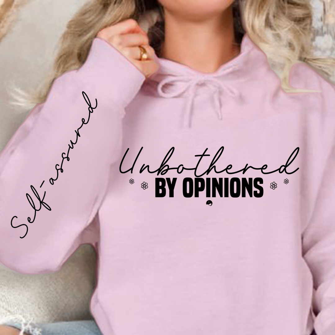 Bluza z kapturem Unbothered by opinions