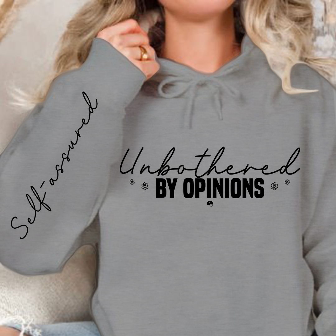 Bluza z kapturem Unbothered by opinions