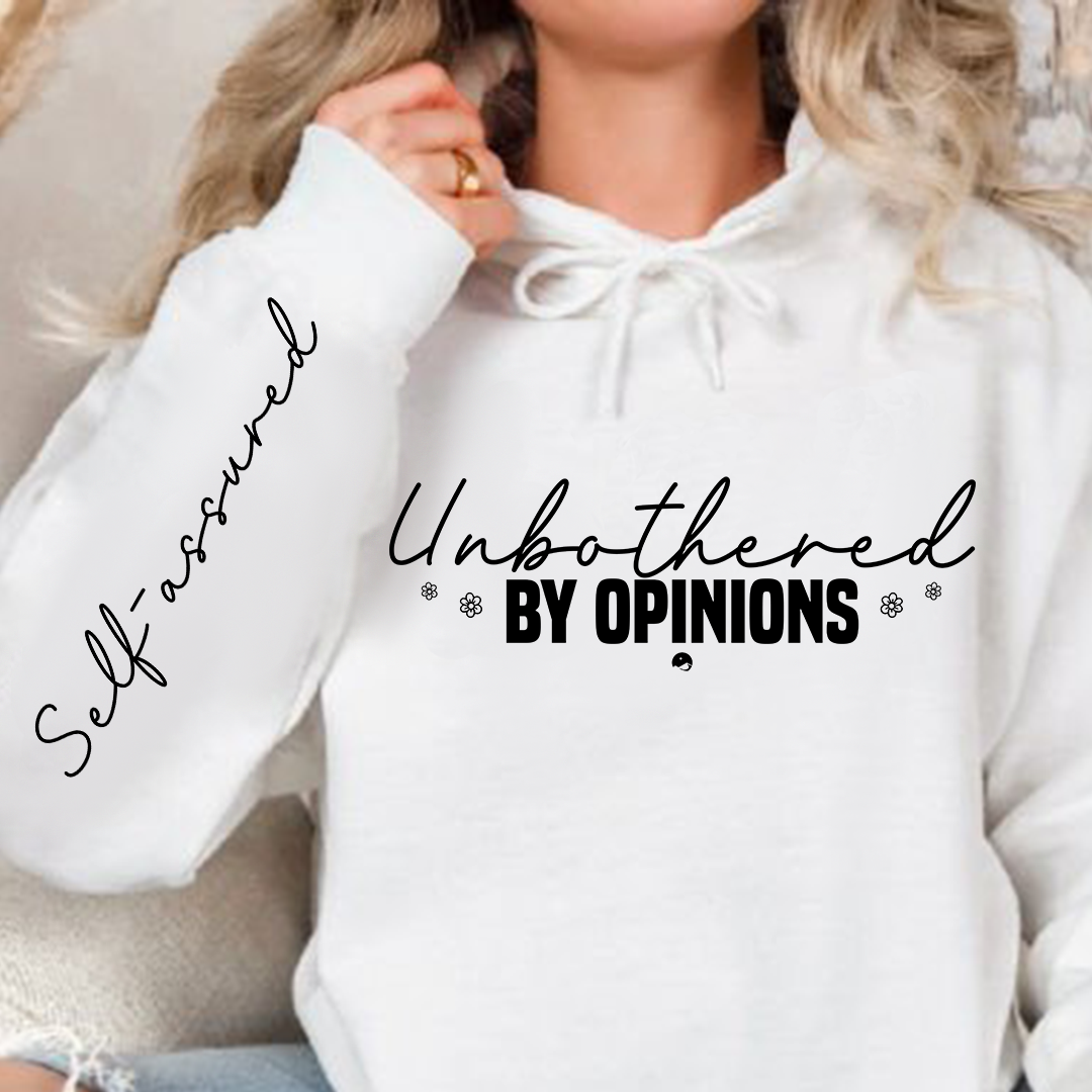 Bluza z kapturem Unbothered by opinions 