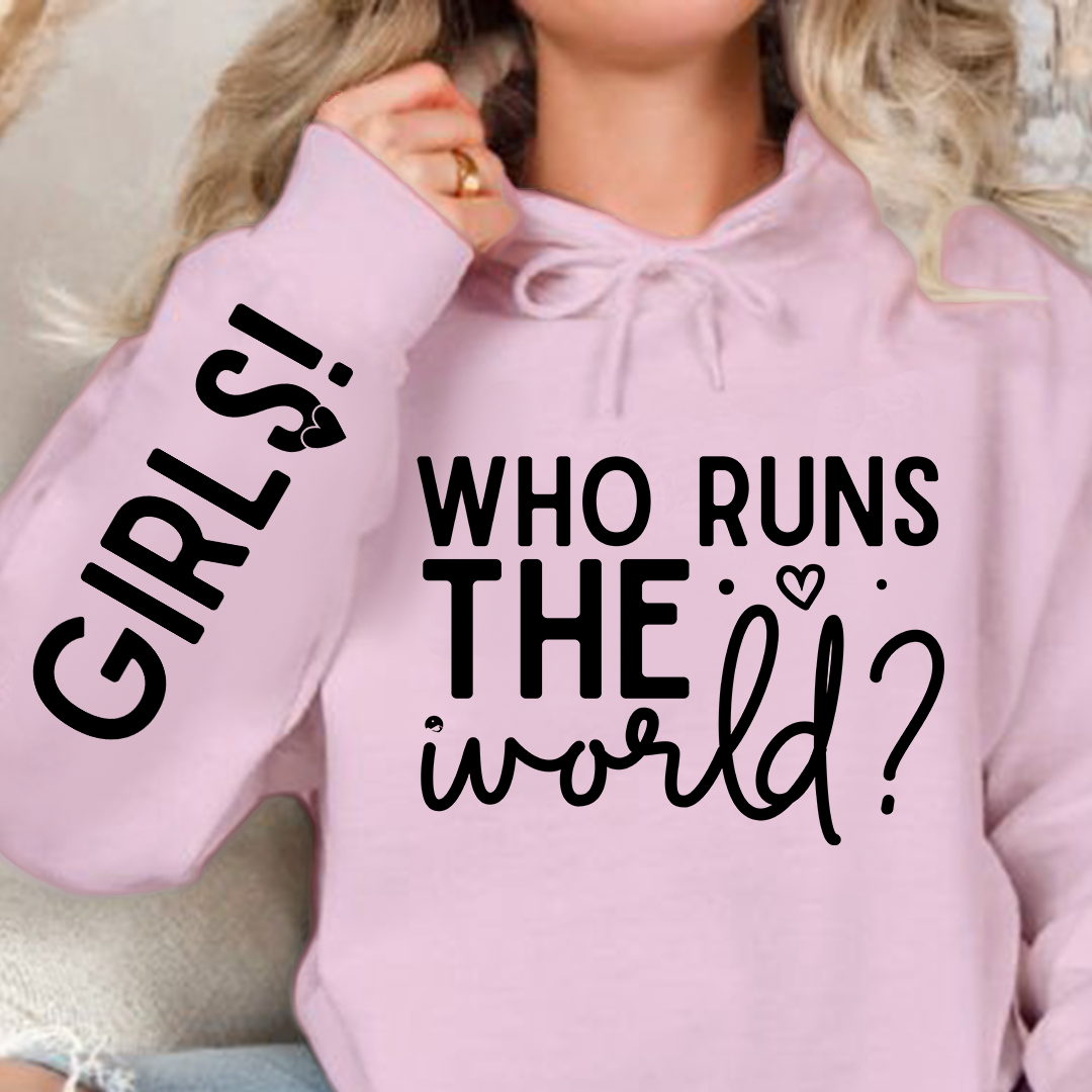 Bluza z kapturem Who Runs The World