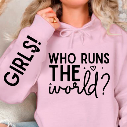 Bluza z kapturem Who Runs The World