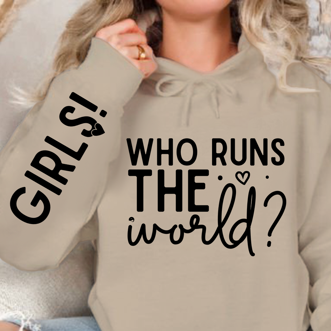 Bluza z kapturem Who Runs The World