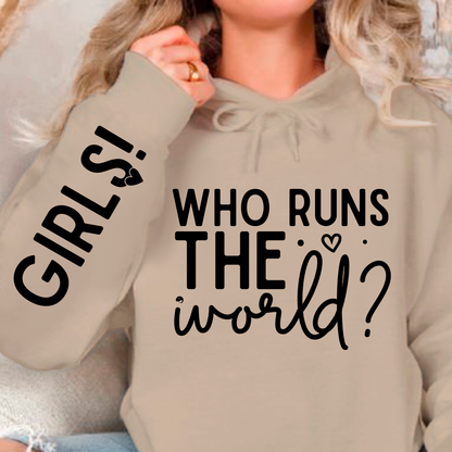 Bluza z kapturem Who Runs The World