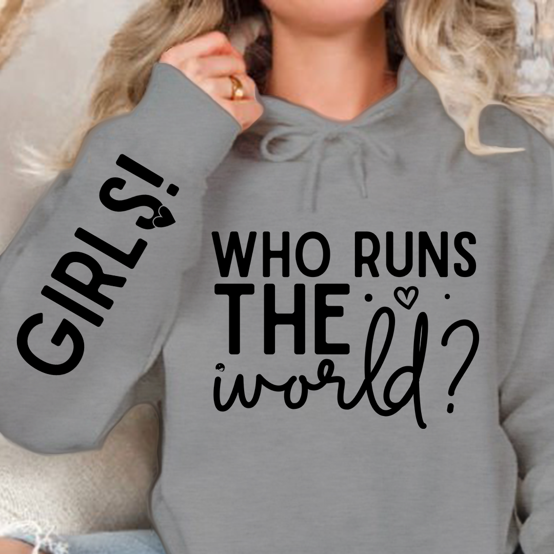 Bluza z kapturem Who Runs The World