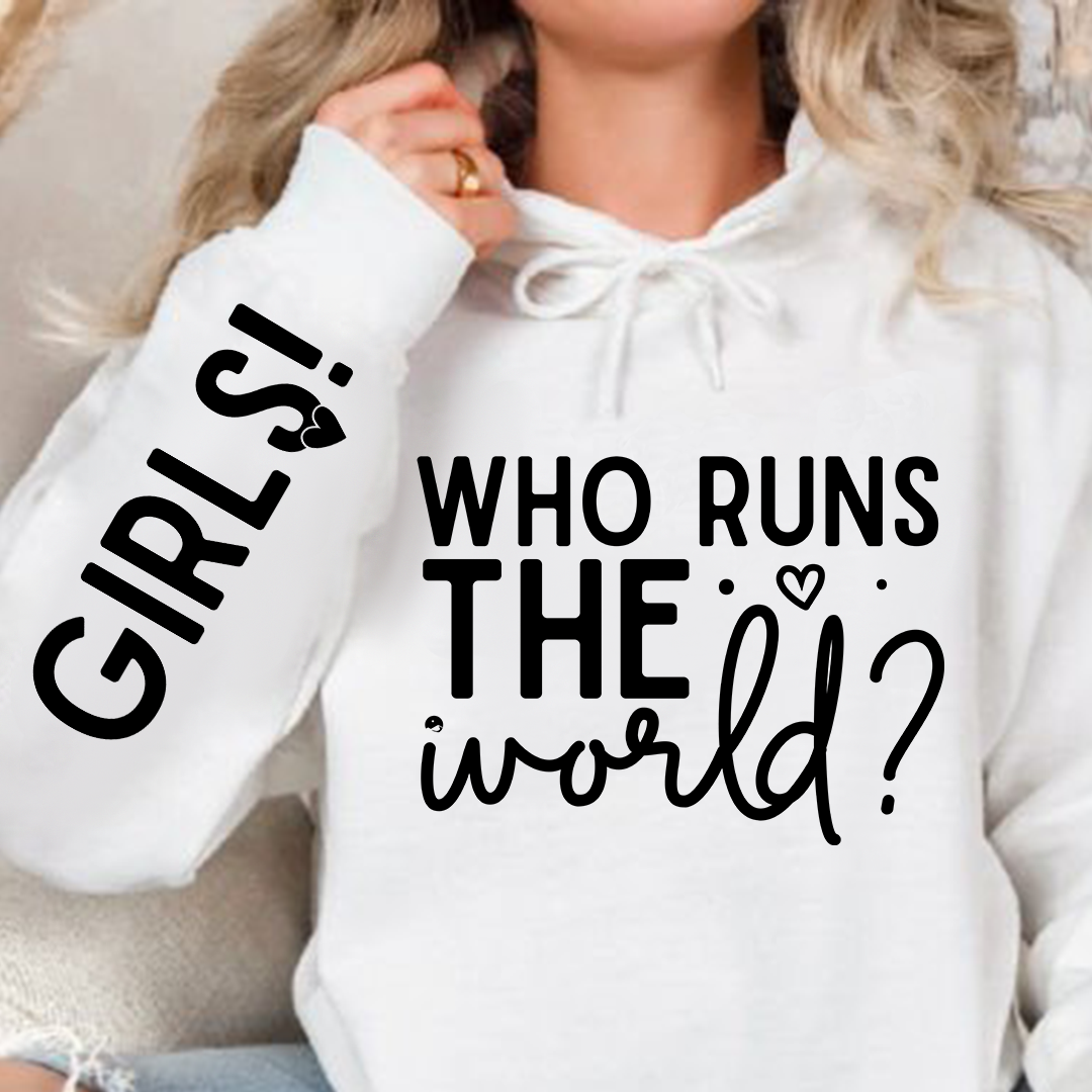Bluza z kapturem Who Runs The World