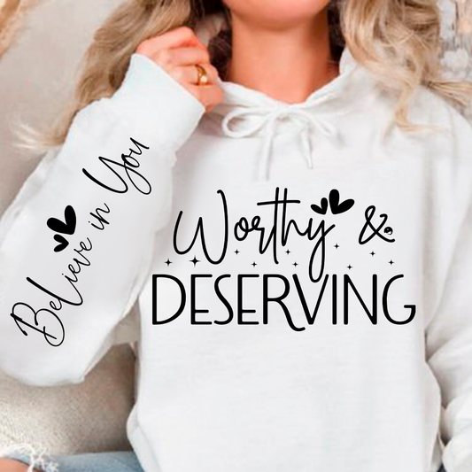 Bluza z kapturem Worthy & Deserving