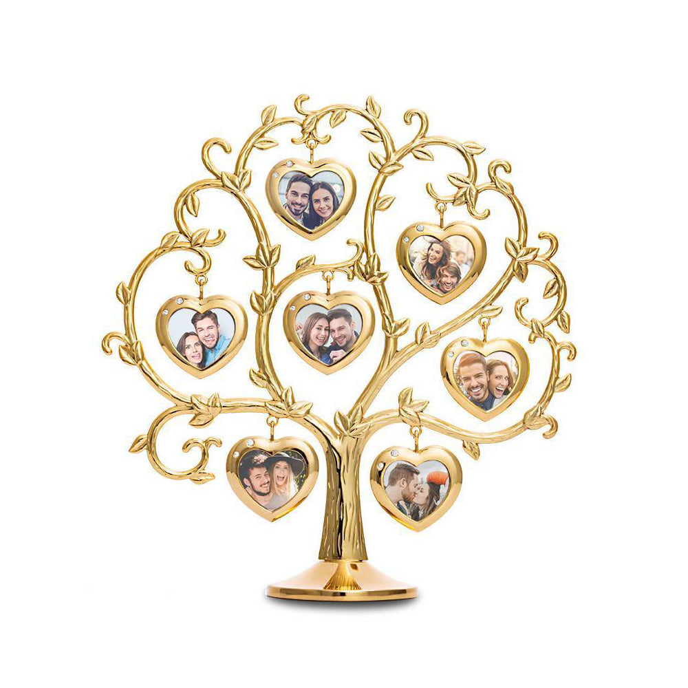 Drzewo genealogiczne z ramkami na zdjęcia - prezent dla dziadków na Dzień Babci i Dziadka